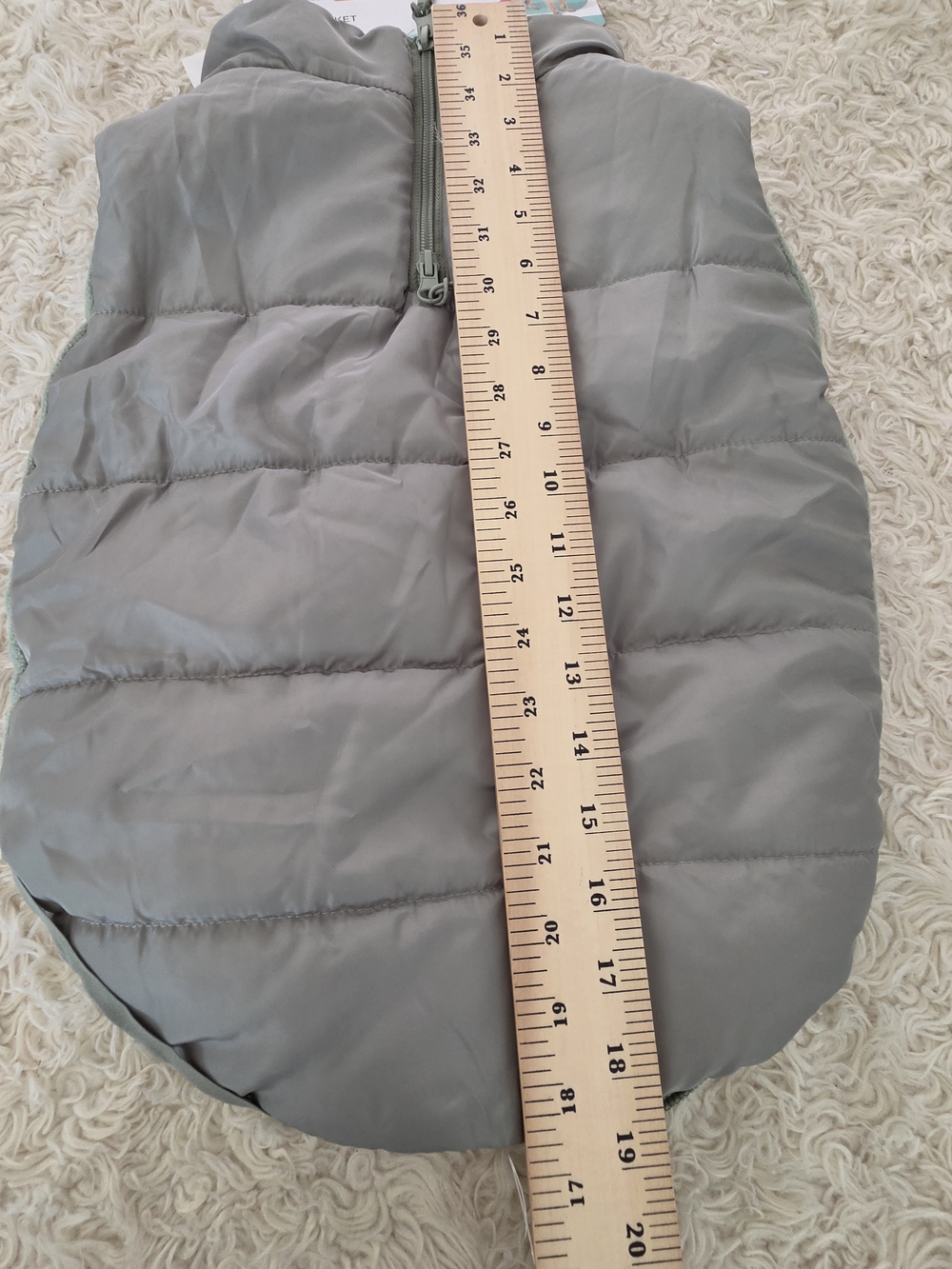 Boots & Barkley Sage Green Puffer Dog Jacket - Picture 5 of 6